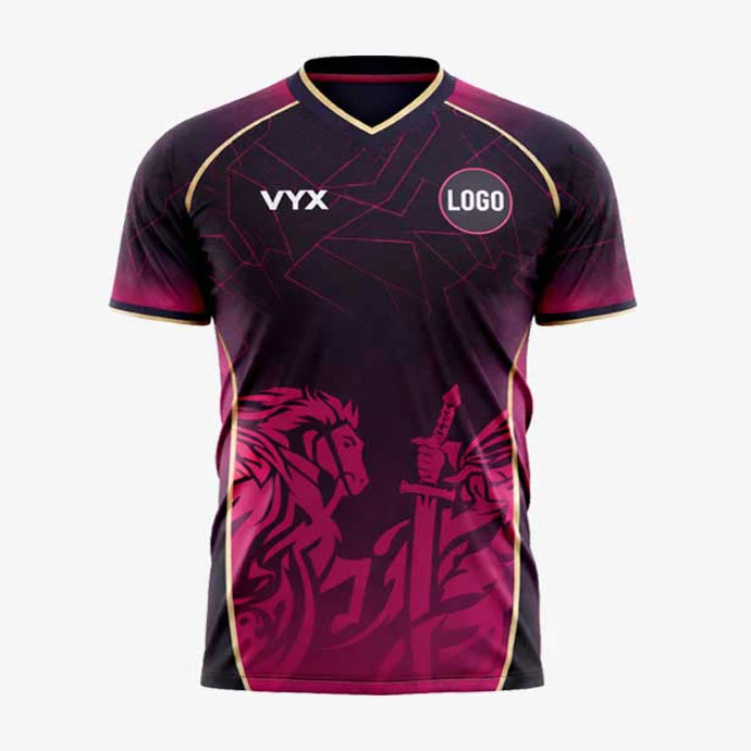 WicketFlow Black Maroon Cricket Jersey front view.jpg