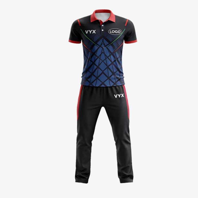 WillowCore Black Blue Cricket Uniform Set front view.jpg