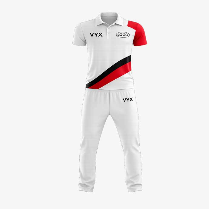 StrikeForm White Black Red Cricket Uniform Set front view.jpg