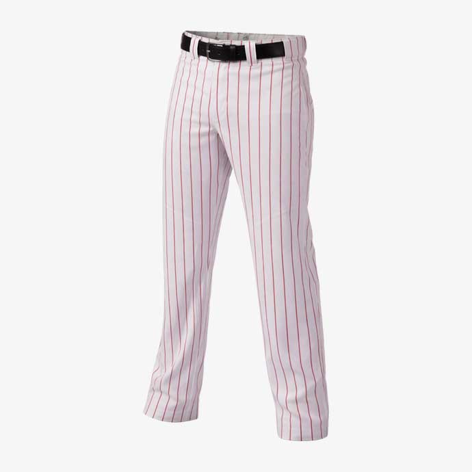 BatFlex White Red Baseball Softball Pants front view.jpg