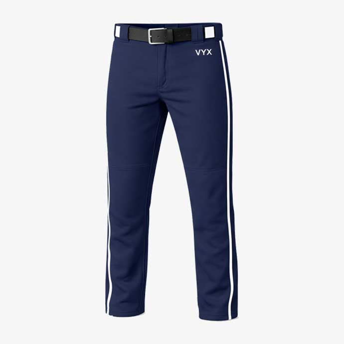 DiamondRun Navy Baseball Softball Pants front view.jpg