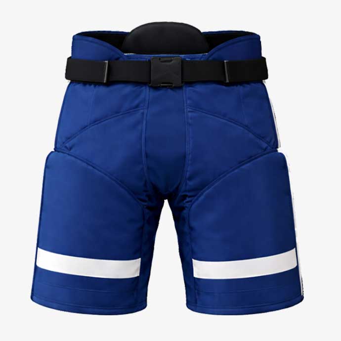 IceFront Navy White Ice Hockey Pants front view.jpg