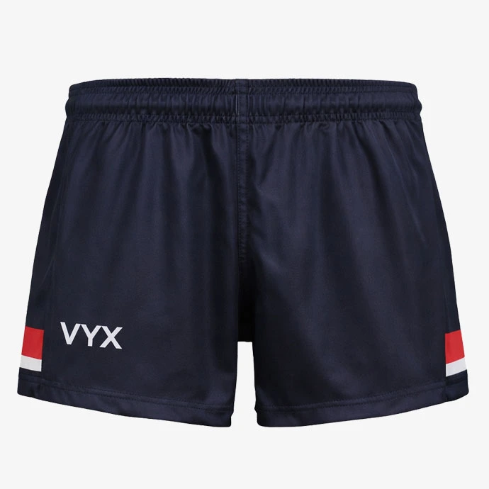 Gladiaro navy rugby shorts front view