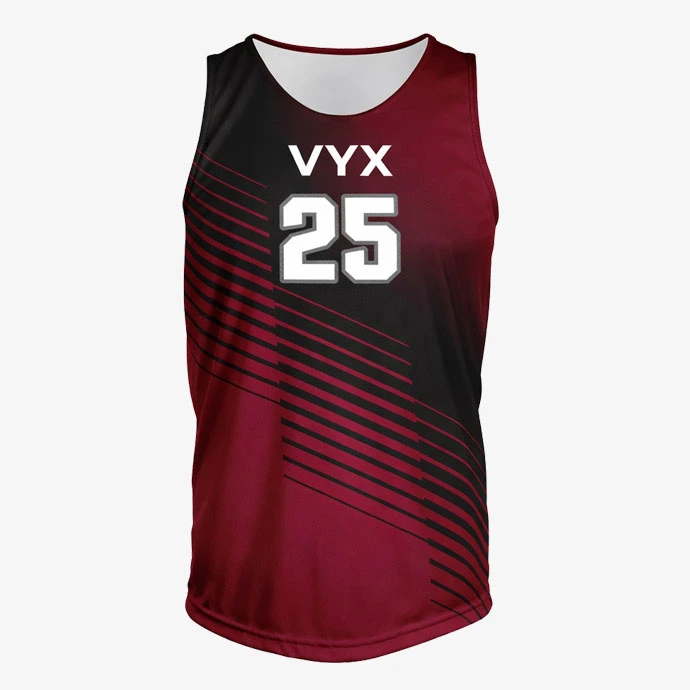 Voltara red sleeveless volleyball jersey front view