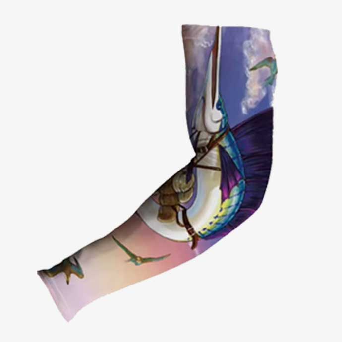 VYX Skyblade bird artwork compression arm sleeve 3-4 view