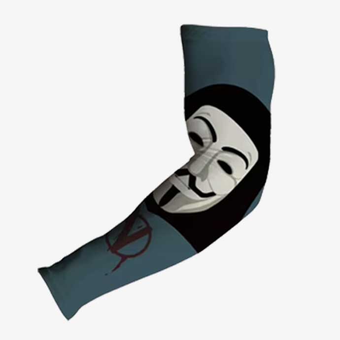 VYX Shadow Mask graphic compression arm sleeve 3-4 view