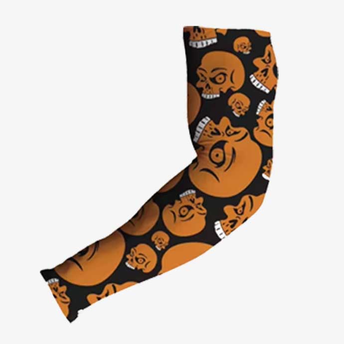 VYX Inferno skull pattern compression arm sleeve 3-4 view