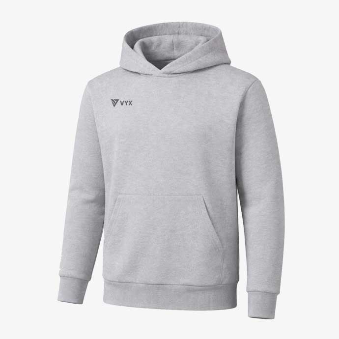 VYX Unity classic grey hoodie front view