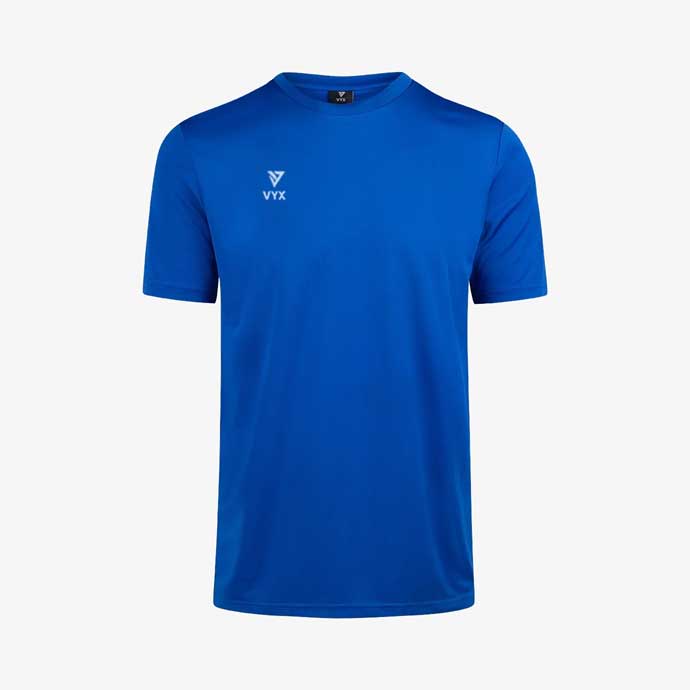 ActivePro blue performance training shirt front view athletic teamwear