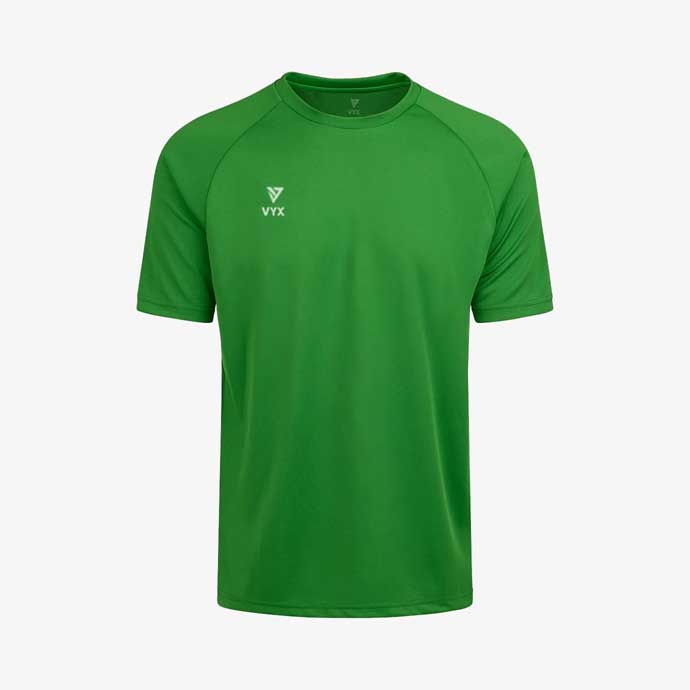 TeamFlex green club training shirt front view performance teamwear