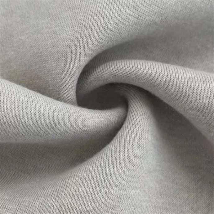 Soft fleece fabric material used for team hoodies and sportswear inner lining