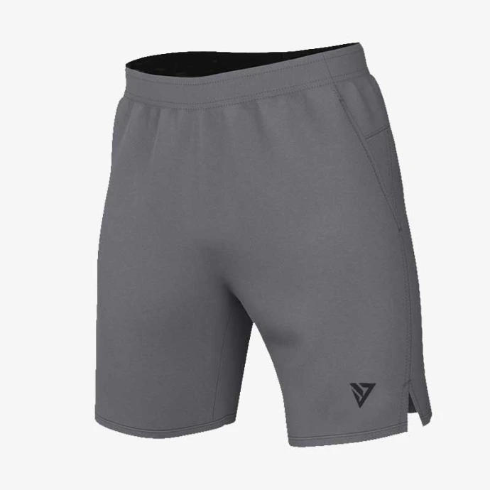 AeroCut Grey Performance Fitness Shorts front view
