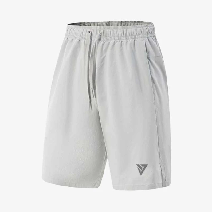 UrbanFlow Grey Fitness Shorts front view