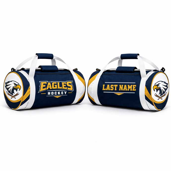 GearVault Custom Hockey Duffle Bag with Team Logo and Player Name