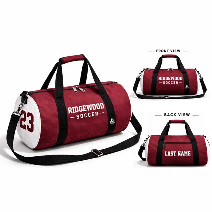 TransitPro Custom Soccer Duffle Bag with Team Name and Number