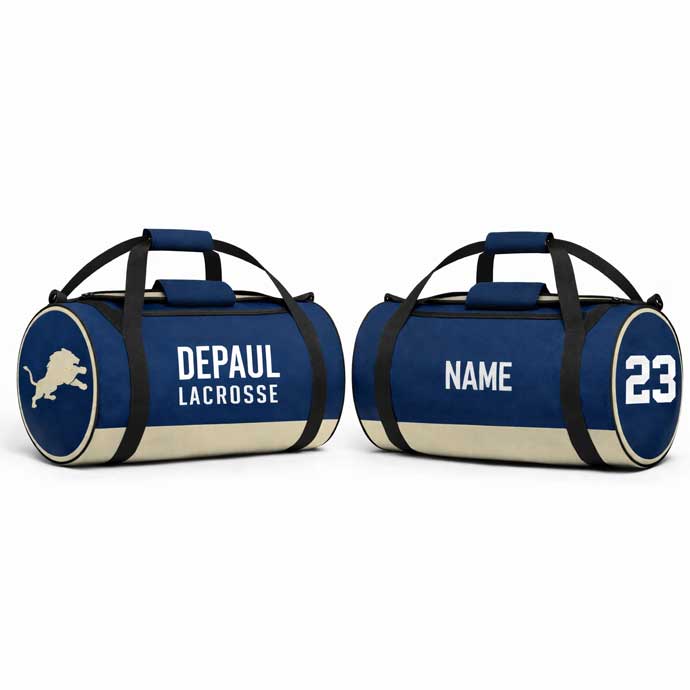 SquadCarry Custom Lacrosse Duffle Bag with Team Name and Player Number