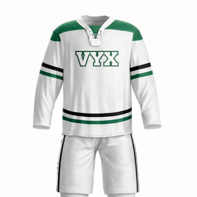 BlazeRink red and blue ice hockey uniform set for teams