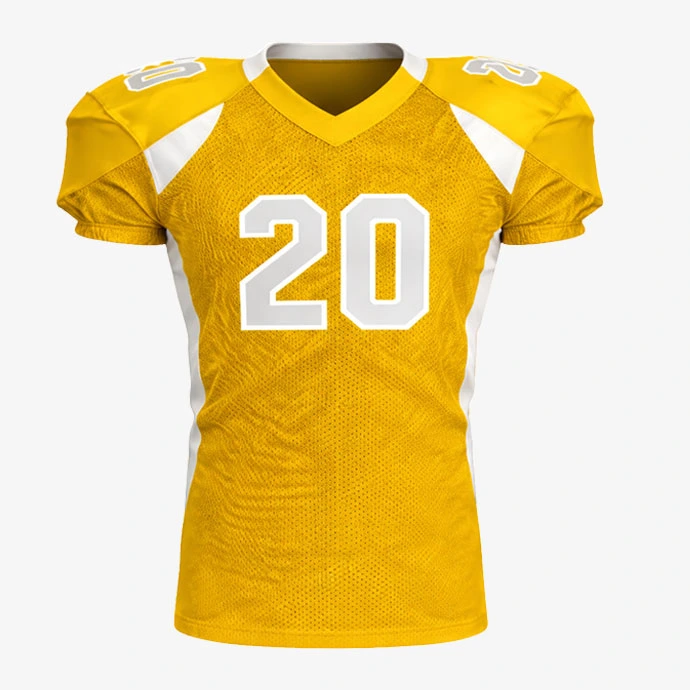 SteelDown American football jersey front view yellow white team jersey