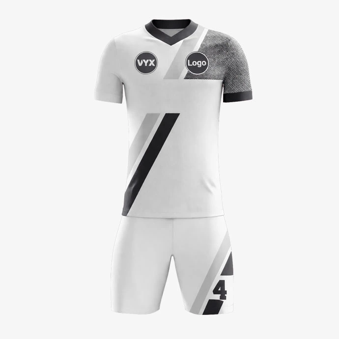 GameFlow White Grey Soccer Uniform Set front view.jpg