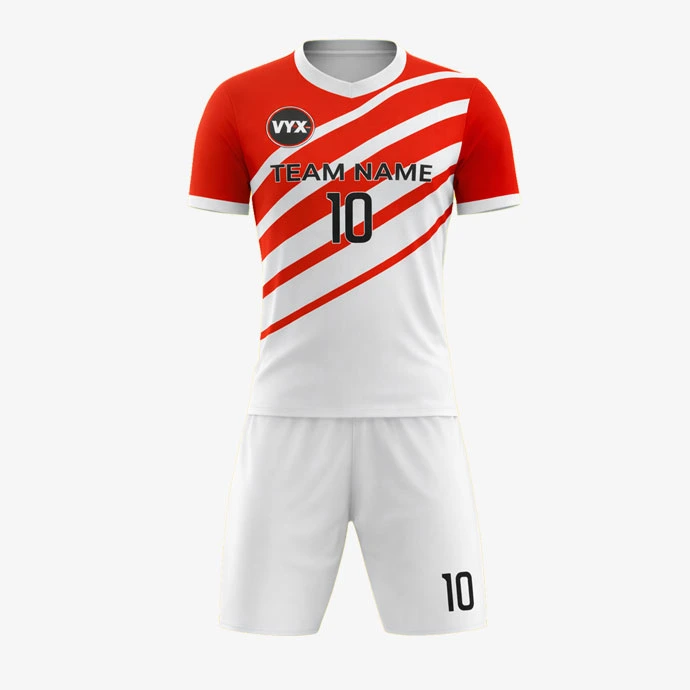 AeroPlay White Orange Soccer Uniform Set front view.jpg