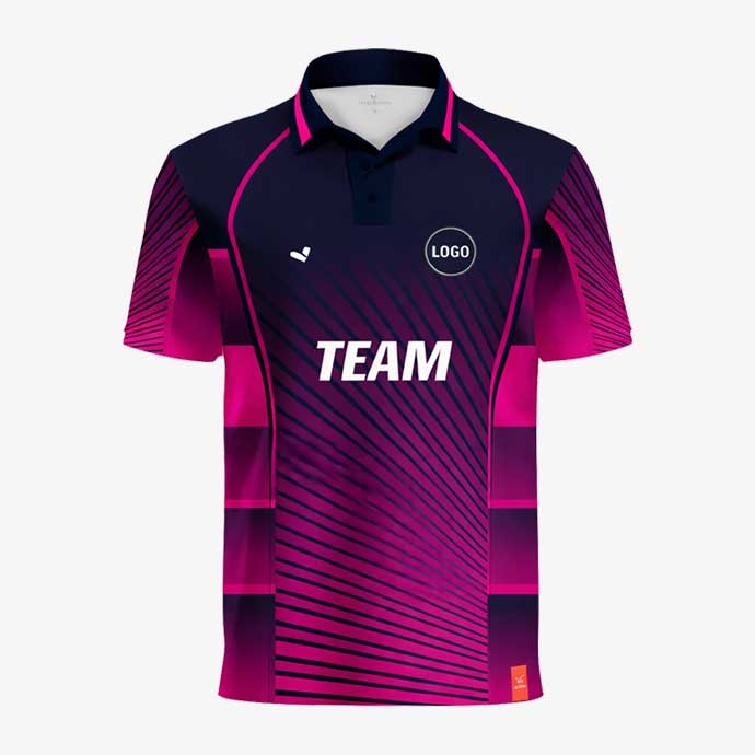 PlayAxis Black Pink Cricket Jersey front view.jpg